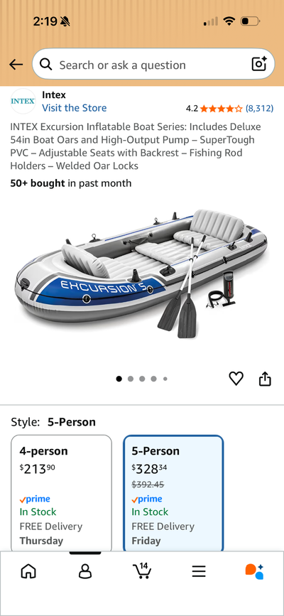 Awesome inflatable boat, suitable for the whole family. Reason for selling is we upgraded. Descripti...