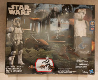 Star Wars Collectible Figurine and Bike New 