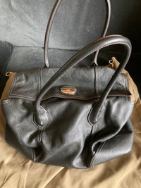 Lancel Louyetu Black Leather Shopping Bag & Dust Bag