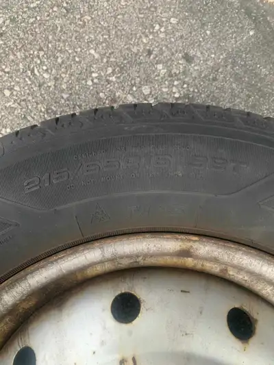 Set of 4 winter tires + rims 16 inch rims 215 /65R16 98T Free delivery