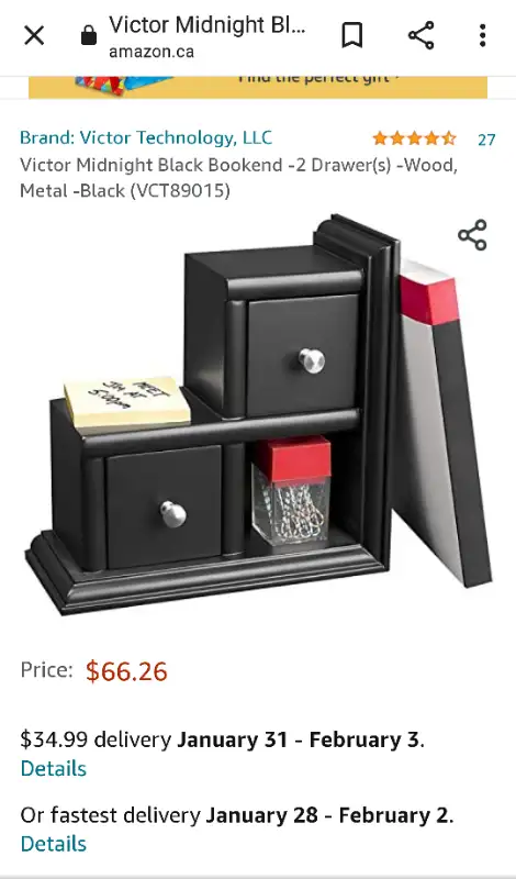 Victor Collection Reversible Book End $20 EACH or $35 PAIR (2)63616758226179120