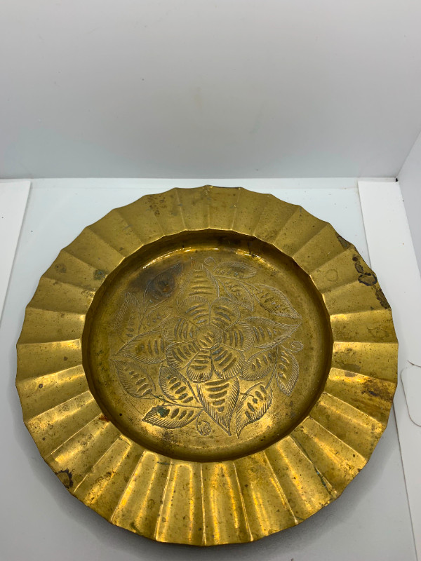 Brass Dish Ashtray - Made in India in Arts & Collectibles in Fredericton - Image 2