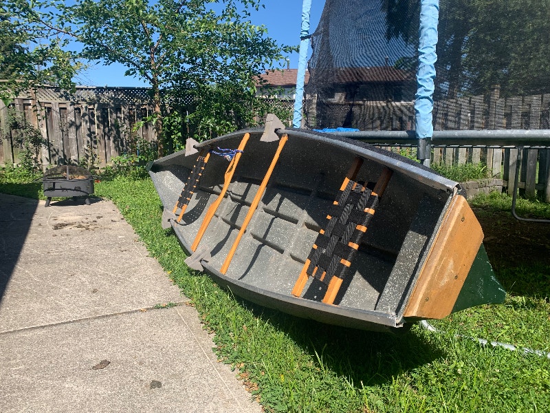 14 foot Flat back canoe and 2.5hp motor Canoes, Kayaks & Paddles