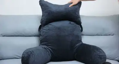 Back Pillow for Sitting in Bed or Couch, with arm support and , View more