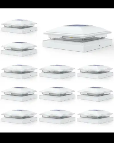 APONUO Solar Post Cap Lights,12 Pack 2-Modes Bright Fence Post S, View more