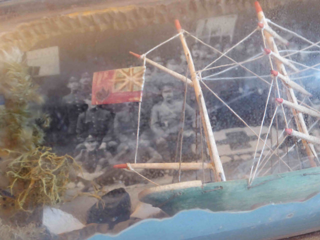 Antique Ship-in-a-Bottle - (WWI) in Arts & Collectibles in Parksville / Qualicum Beach - Image 3