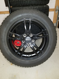 16" Uniroyal Tiger Paw Winter Tires with Envy Alloy Rims