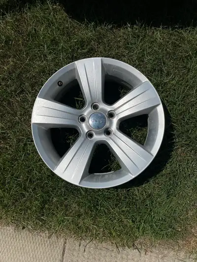 Jeep tire rims, $200 for all 4 or $50 each. Let me know if you have any questions.
