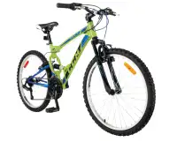 CCM Static Dual Suspension Youth Mountain Bike, 24-in