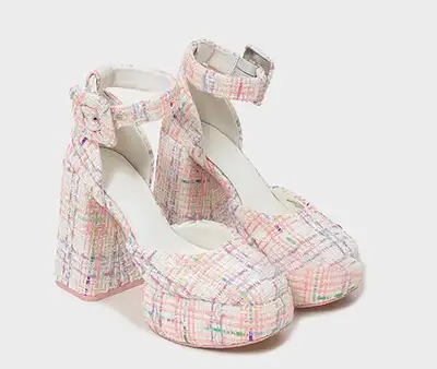 Women's Platform Heels- Fabric! Size 8, View more