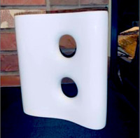 Torre & Tagus Square Modernist Ceramic Peek-A-Boo Vase Decor 