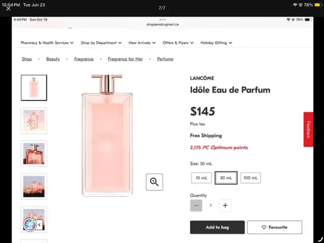 LANCÔME Idôle Eau de parfum Le Parfum 25 ml 90% plein full in Health & Special Needs in Laval / North Shore - Image 8