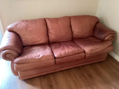 Leather couch for sale, View more