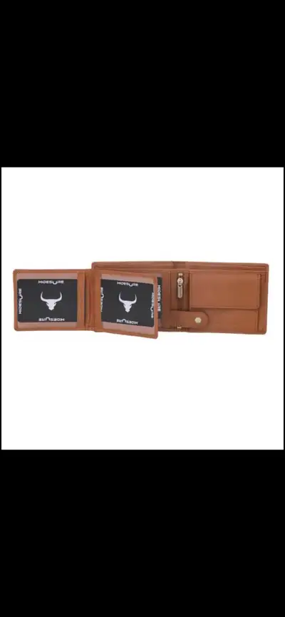 Mens RFID Blocking PURE Leather Wallet, 8 Card Slots. , View more