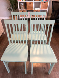 Aqua Blue Kitchen/Dinning Room Table Chairs