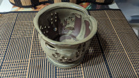 Pot en   céramique    pour orchidée.