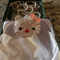 Hello Kitty rhinestone necklace and mickey bracelet etc
