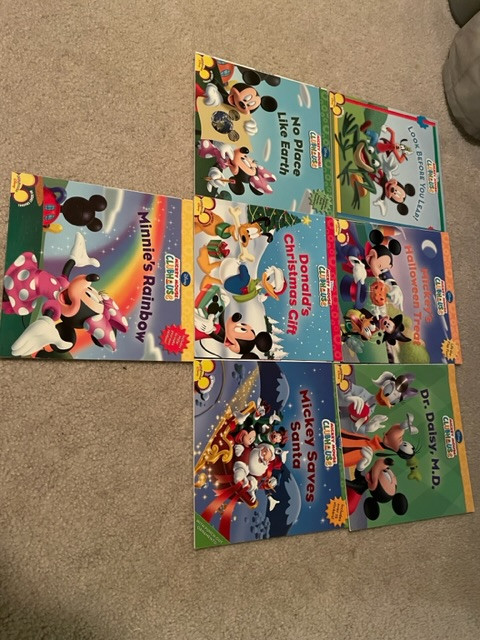 7 x Disney Mickey Mouse clubhouse books Donald’s Christmas gift in Children & Young Adult in Oakville / Halton Region