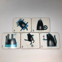 Portmeirion Rob Scotton “Splat the Cat” Coasters Set of 5