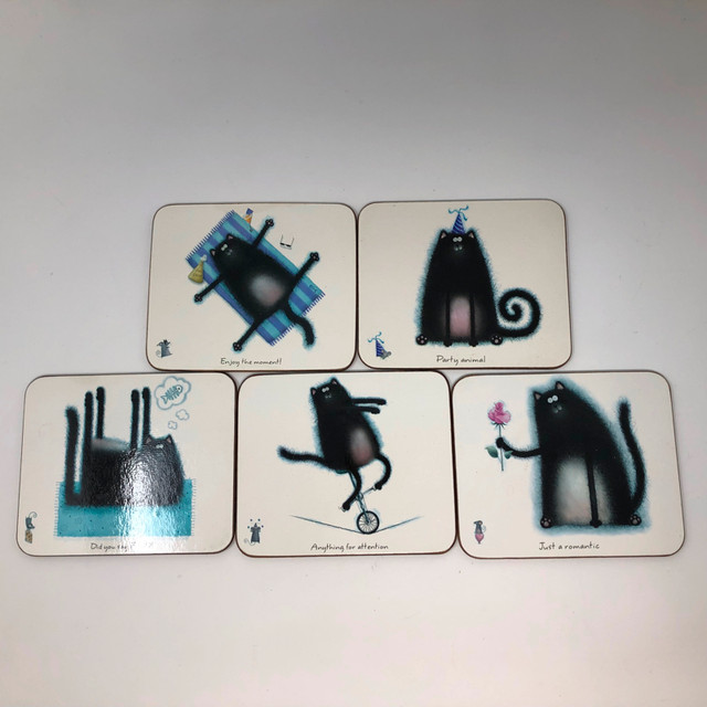 Portmeirion Rob Scotton “Splat the Cat” Coasters Set of 5 in Arts & Collectibles in Kitchener / Waterloo