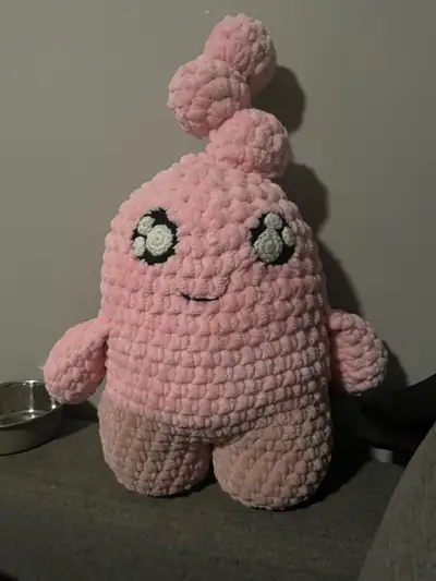 12 inch sprite inspired stuffy. Made to order. Colour depending on availability. Pick up only.