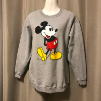Classic Mickey Mouse Crew Neck Sweat Shirt  - Size L