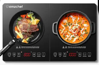 Electric Double Induction Cooktop 2 Burners Low Noise With 1800W, View more