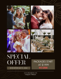 WEDDING PHOTOS - $1999