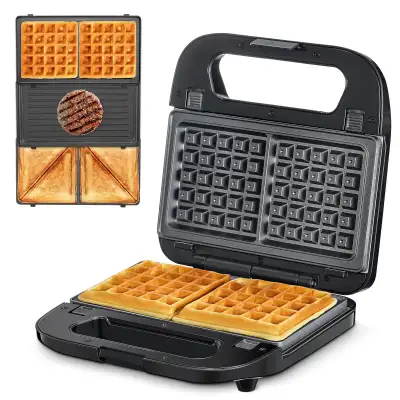 Reemix 3-in-1 Waffle, Grill & Sandwich Maker, View more