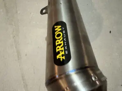 Selling arrow titanium muffler + stainless midpipe for 2006/2007 GSXR. Titanium muffler arrow part #...