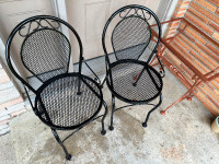 Set of 2 Vintage Outdoor Bistro Chairs, $140, a Classic