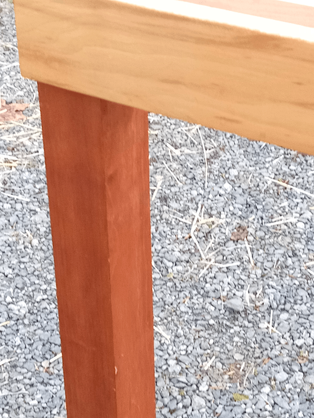 Solid Cherry-wood legs support eastern maple frame, in Other in Nanaimo - Image 4