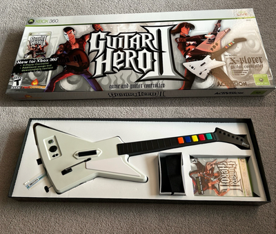XBOX 360 Guitar Hero 2 II Xplorer Wired Controller - with OG Box, View more