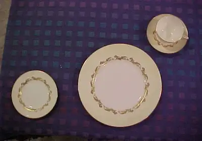 Minton Gold Laurentian set, View more