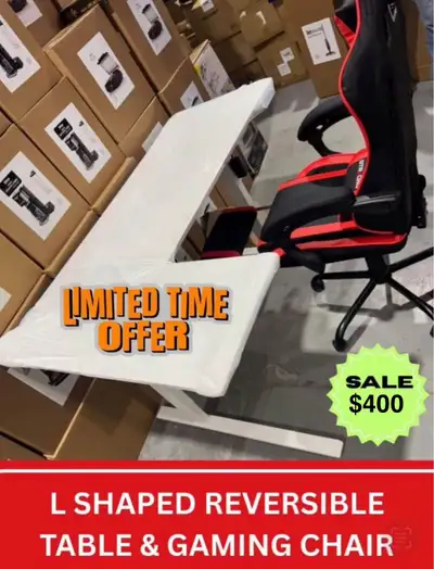 Gaming chair and table, View more