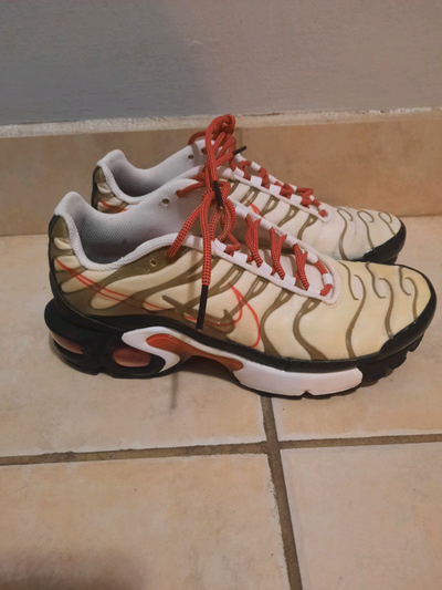 Nike Air Max Plus GS Script Swoosh running shoes size 4.5Y, View more