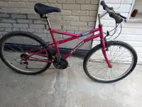 bike 18 spd mountain bicycle. 26" tires $30 18" frame