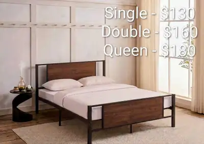 brand new in box - bed frame, View more