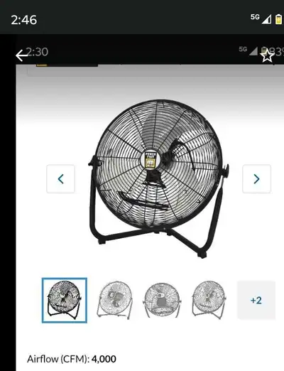 New 18" industrial fan store 60$ mine 50$ Brampton L6Y4R5 , View more