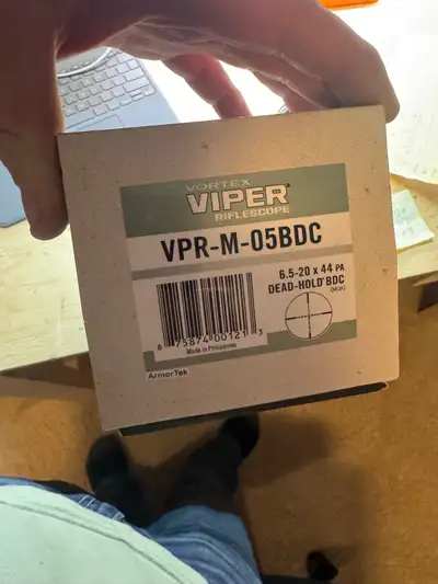 Vortex viper 6.5-20x44 scope. Great scope. Purchased in spring. Upgrading to something different $45...