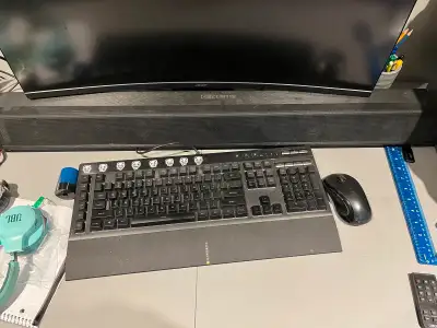 Bluetooth speaker that has LED. Includes remote. It’s about 3.5 feet by 4 inches. Working perfectly...