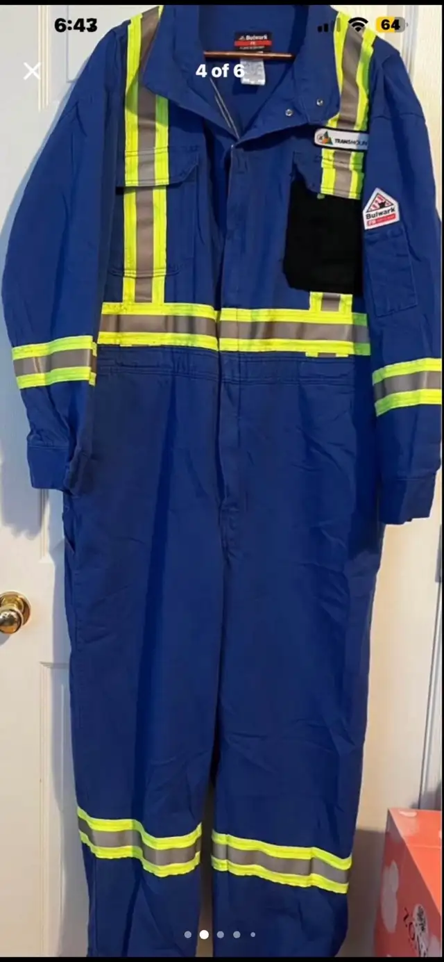 Bulwark FR CAT 2 Coveralls 48R-Brand New-Hi Vis Flame Resistant in Men's in Charlottetown - Image 3