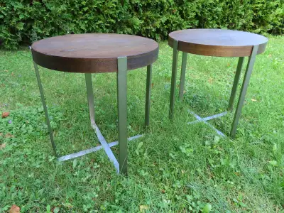 2 Round End Tables, Side Tables, Night Tables, Occasional Tables, View more