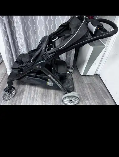 Double stroller with scar it seat, View more
