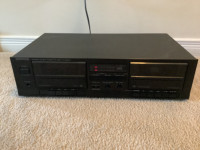 Kenwood KX-58CW, dual cassette deck, tape deck, Works