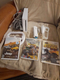 Nintendo Wii with Driving Games 