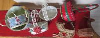7x Paniers de Noël  7 Christmas baskets assorted