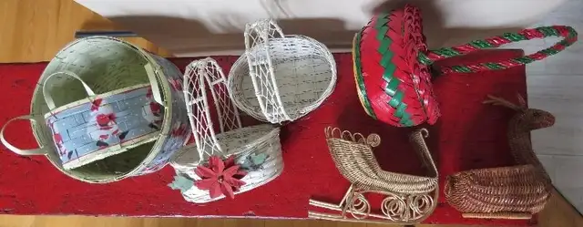 7x Christmas Baskets – Assorted