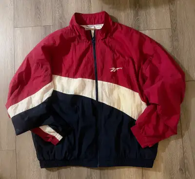 Vintage 90’s Reebok Nylon Windbreaker Jacket XL, View more