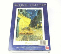 ARTISTS' GALLERY 1000 PUZZLE & INFORMATION POSTER CAFE TERRACE